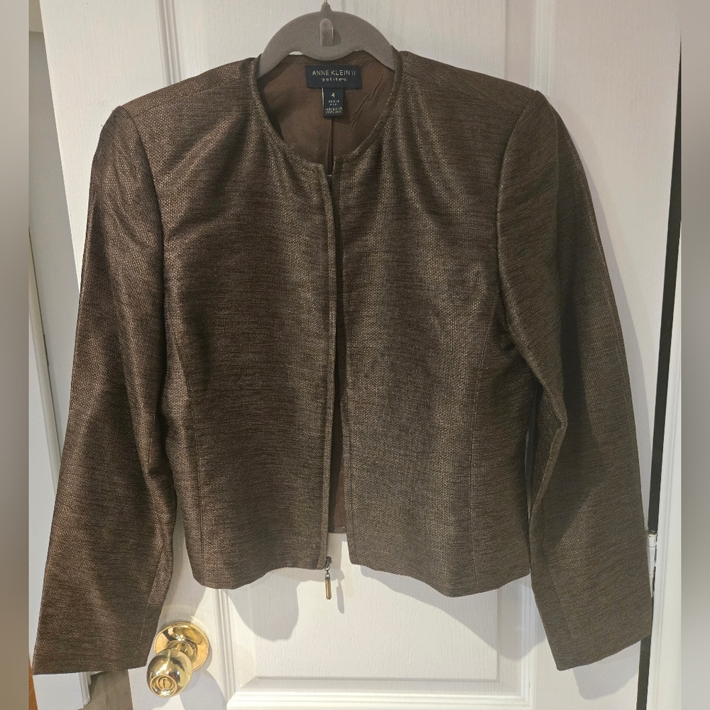 Anne Klein Women's Dark Brown Blazer